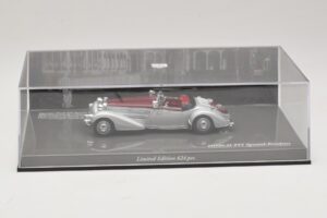 Horch 855 Spezial Roadster Argento Rosso Minichamps 1:43 436014206 Pressofusione — immagine 5 di 5