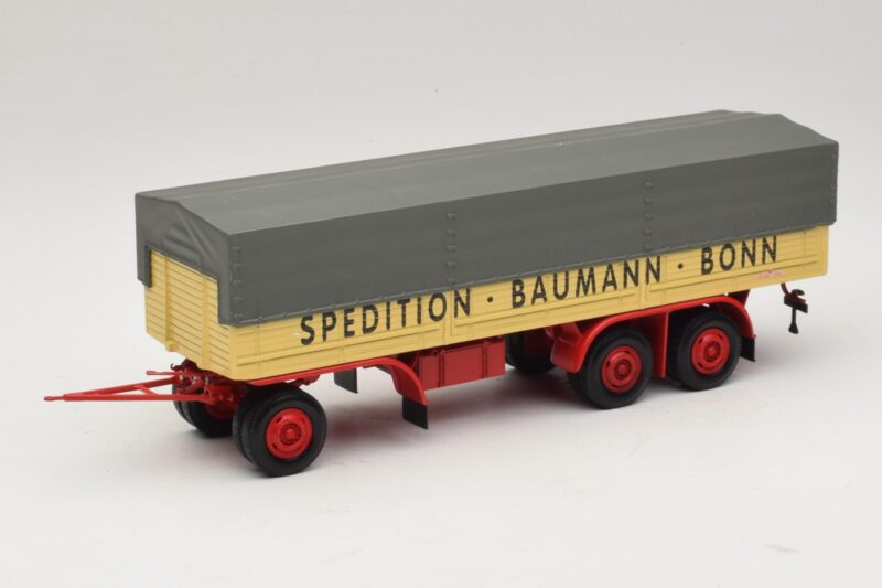 Kassbohrer Rimorchio a Pianale Baumann Bonn Minichamps 1:43 439161097 Pressofusione