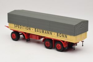 Kassbohrer Rimorchio a Pianale Baumann Bonn Minichamps 1:43 439161097 Pressofusione — immagine 5 di 6