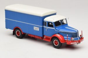 Krupp Titan Furgone Blu Rosso Minichamps 1:43 439069040 Pressofusione — immagine 4 di 6