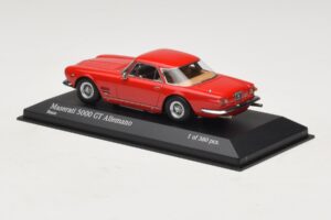 Maserati 5000 GT Allemano Rosso Minichamps 1:43 437123321 Pressofusione — immagine 3 di 4