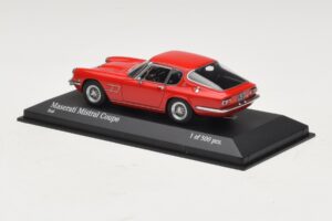 Maserati Mistral Rosso Minichamps 1:43 437123424 Pressofusione — immagine 3 di 4