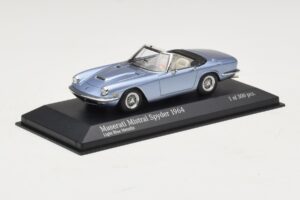 Maserati Mistral Spyder Light Blue Metallic Minichamps 1:43 437123432 Pressofusione — immagine 2 di 4
