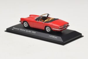 Maserati Mistral Spyder Rosso Minichamps 1:43 437123430 Pressofusione — immagine 3 di 4