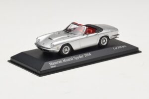 Maserati Mistral Spyder Argento Minichamps 1:43 437123431 Pressofusione — immagine 2 di 4