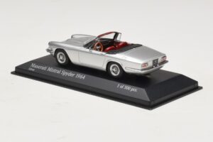 Maserati Mistral Spyder Argento Minichamps 1:43 437123431 Pressofusione — immagine 3 di 4