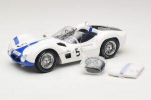 Maserati Tipo 61 #5 S. Moss / D. Gurney Camoradi ADAC 1000km Nurburgring Winner 1960 Minichamps 1:18 100601205 Pressofusione
