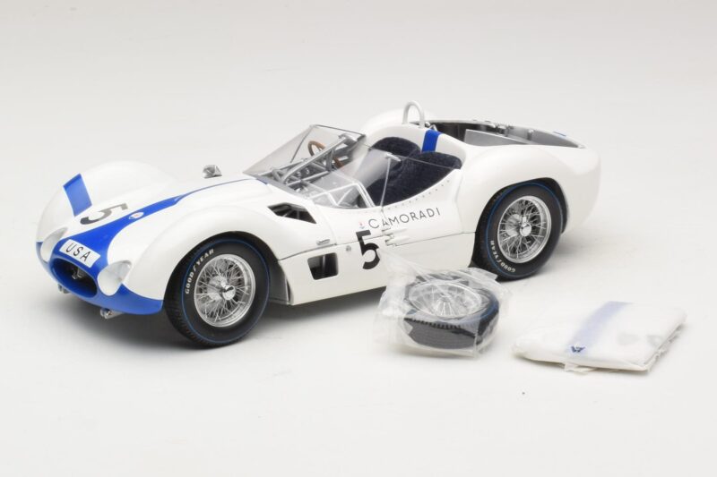 Maserati Tipo 61 #5 S. Moss / D. Gurney Camoradi ADAC 1000km Nurburgring Winner 1960 Minichamps 1:18 100601205 Pressofusione