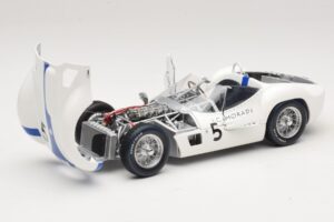 Maserati Tipo 61 #5 S. Moss / D. Gurney Camoradi ADAC 1000km Nurburgring Winner 1960 Minichamps 1:18 100601205 Pressofusione — immagine 2 di 8