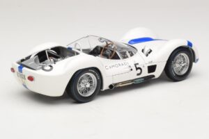 Maserati Tipo 61 #5 S. Moss / D. Gurney Camoradi ADAC 1000km Nurburgring Winner 1960 Minichamps 1:18 100601205 Pressofusione — immagine 3 di 8