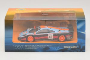 McLaren F1 GTR Gulf Team Davidoff #41 P-H. Raphanel / J-M. Gounon FIA GT Championship 1997 Minichamps 1:43 533174341 Pressofu — immagine 4 di 4