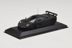 McLaren F1 GTR Prototype Nero Opaco Con Cerchi Neri Minichamps 1:43 MCLAREN009 Pressofusione