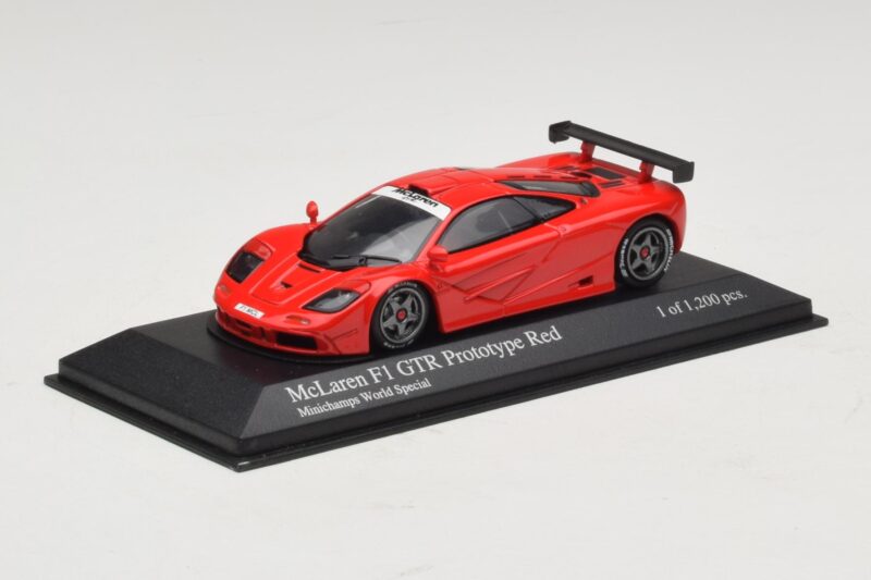 McLaren F1 GTR Prototype World Special Rosso Minichamps 1:43 MCLAREN007 Pressofusione
