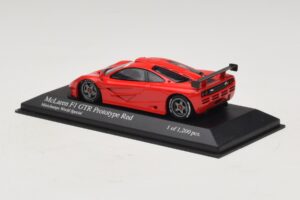 McLaren F1 GTR Prototype World Special Rosso Minichamps 1:43 MCLAREN007 Pressofusione — immagine 2 di 4