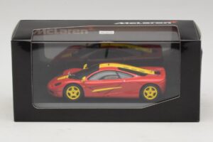 McLaren F1 Rosso Con Strisce Gialle Minichamps 1:43 MCLAREN006 Pressofusione — immagine 4 di 4