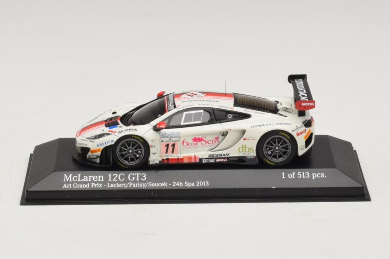 McLaren MP4-12C GT3 #11 Art Grand Prix Leclerc / Parisy 24 Hours of Spa 2013 Minichamps 1:43 437131311 Pressofusione