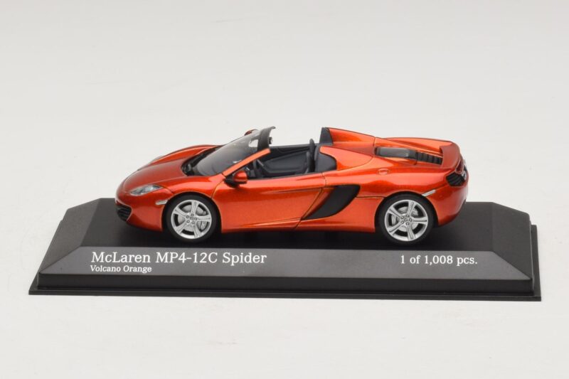 McLaren MP4-12C Spider Arancione Metallizzato Minichamps 1:43 530133030 Pressofusione