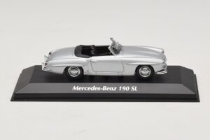 Mercedes 190 SL W121 Argento Maxichamps 1:43 940033130 Pressofusione