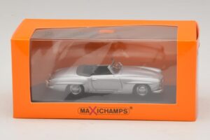 Mercedes 190 SL W121 Argento Maxichamps 1:43 940033130 Pressofusione — immagine 4 di 4