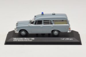 Mercedes 190 W110 Ambulanza DRK Minichamps 1:43 400037270 Pressofusione