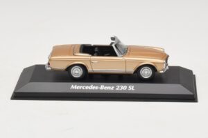 Mercedes 230 SL W113 Oro Metallizzato Maxichamps 1:43 940032230 Pressofusione