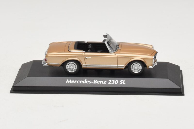 Mercedes 230 SL W113 Oro Metallizzato Maxichamps 1:43 940032230 Pressofusione