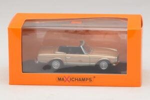 Mercedes 230 SL W113 Oro Metallizzato Maxichamps 1:43 940032230 Pressofusione — immagine 4 di 4