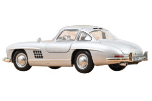 Mercedes 300 SL W198 Gullwing Argento Norev 1:18 183857 Pressofusione — immagine 3 di 5