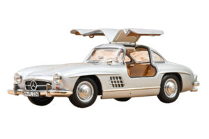 Mercedes 300 SL W198 Gullwing Argento Norev 1:18 183857 Pressofusione — immagine 5 di 5