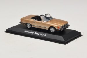 Mercedes 350 SL R107 Oro Maxichamps 1:43 940033431 Pressofusione — immagine 3 di 4