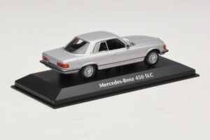 Mercedes 450 SLC C107 Argento Maxichamps 1:43 940033421 Pressofusione — immagine 2 di 4