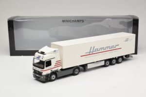 Mercedes Actros 1844LS Koffersattelzug Hammer Aachen Minichamps 1:43 499039105 Pressofusione — immagine 6 di 6