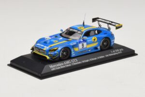 Mercedes AMG GT3 Black Falcon #9 Y. Buurman / M. Engel 24 Hours of Nurburgring 2016 Minichamps 1:43 437163009 Pressofusione — immagine 2 di 5