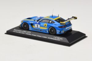 Mercedes AMG GT3 Black Falcon #9 Y. Buurman / M. Engel 24 Hours of Nurburgring 2016 Minichamps 1:43 437163009 Pressofusione — immagine 3 di 5