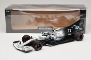 Mercedes AMG Petronas W10 #77 V. Bottas German GP 2019 Minichamps 1:18 110191177 Pressofusione — immagine 6 di 7