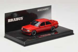 Mercedes Brabus 3.6S 190E W201 Rosso Minichamps 1:43 437032600 Pressofusione — immagine 2 di 5
