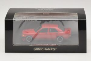 Mercedes Brabus 3.6S 190E W201 Rosso Minichamps 1:43 437032600 Pressofusione — immagine 5 di 5