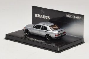 Mercedes Brabus 3.6S 190E W201 Argento Minichamps 1:43 437032604 Pressofusione — immagine 3 di 5