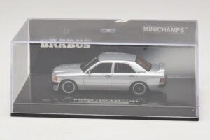 Mercedes Brabus 3.6S 190E W201 Argento Minichamps 1:43 437032604 Pressofusione — immagine 4 di 5