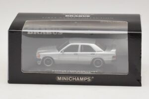 Mercedes Brabus 3.6S 190E W201 Argento Minichamps 1:43 437032604 Pressofusione — immagine 5 di 5