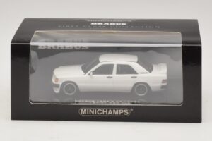Mercedes Brabus 3.6S 190E W201 Bianco Minichamps 1:43 437032602 Pressofusione — immagine 5 di 5
