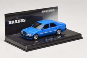 Mercedes Brabus 6.5 500E W124 Blu Minichamps 1:43 437032502 Pressofusione — immagine 2 di 5