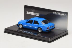Mercedes Brabus 6.5 500E W124 Blu Minichamps 1:43 437032502 Pressofusione — immagine 3 di 5