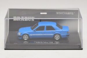 Mercedes Brabus 6.5 500E W124 Blu Minichamps 1:43 437032502 Pressofusione — immagine 4 di 5