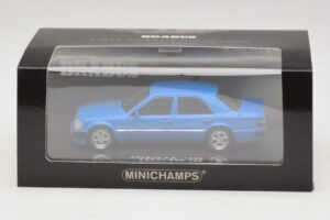 Mercedes Brabus 6.5 500E W124 Blu Minichamps 1:43 437032502 Pressofusione — immagine 5 di 5