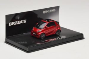 Mercedes Brabus Ultimate 120 Cabriolet Rosso Minichamps 1:43 437032730 Pressofusione — immagine 2 di 5