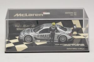 Mercedes C203 DTM Team McLaren Mercedes MP4-98T Mika & Erja Hakkinen Lapland 17 April 2000 Minichamps 1:43 530984378-P1 Press — immagine 4 di 4