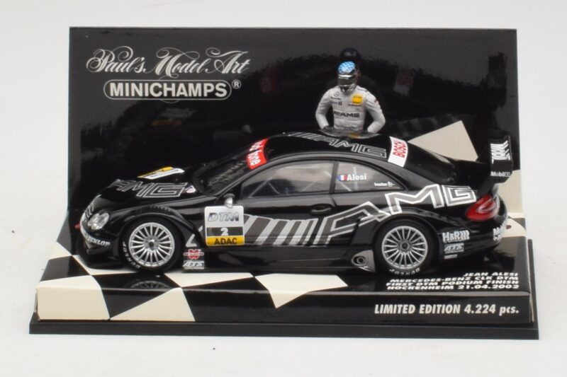 Mercedes CLK DTM #2 J. Alesi First DTM Podium Finish Hockenheim 2002 Minichamps 1:43 Mercedes CLK DTM #2 J. Alesi First DTM Podium Finish Hockenheim 2002 Minichamps 1:43 400023292 Pressofusione