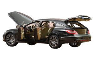Mercedes CLS Shooting Brake X218 Obsidian Black Metallic Norev 1:18 183944 Pressofusione — immagine 2 di 3