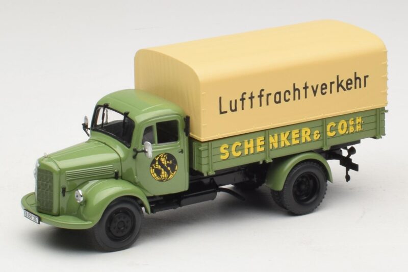 Mercedes L 3500 Autocarro a Pianale Schenker Minichamps 1:43 439350028 Pressofusione